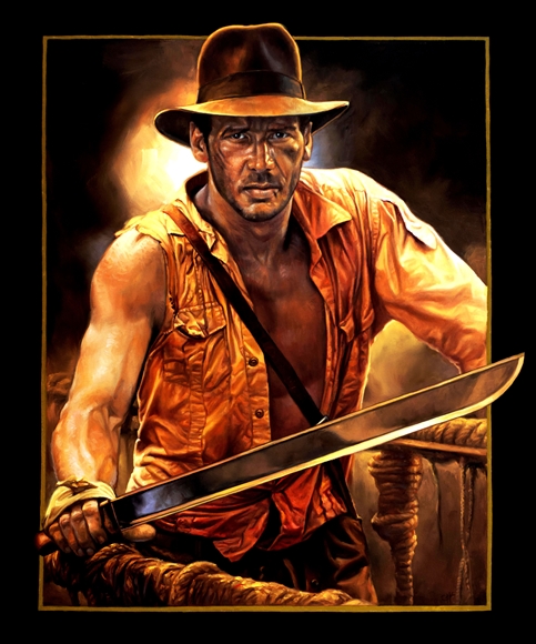 Chris Hopkins - Oil Painter - Advertising - Indiana Jones and the Temple of Doom